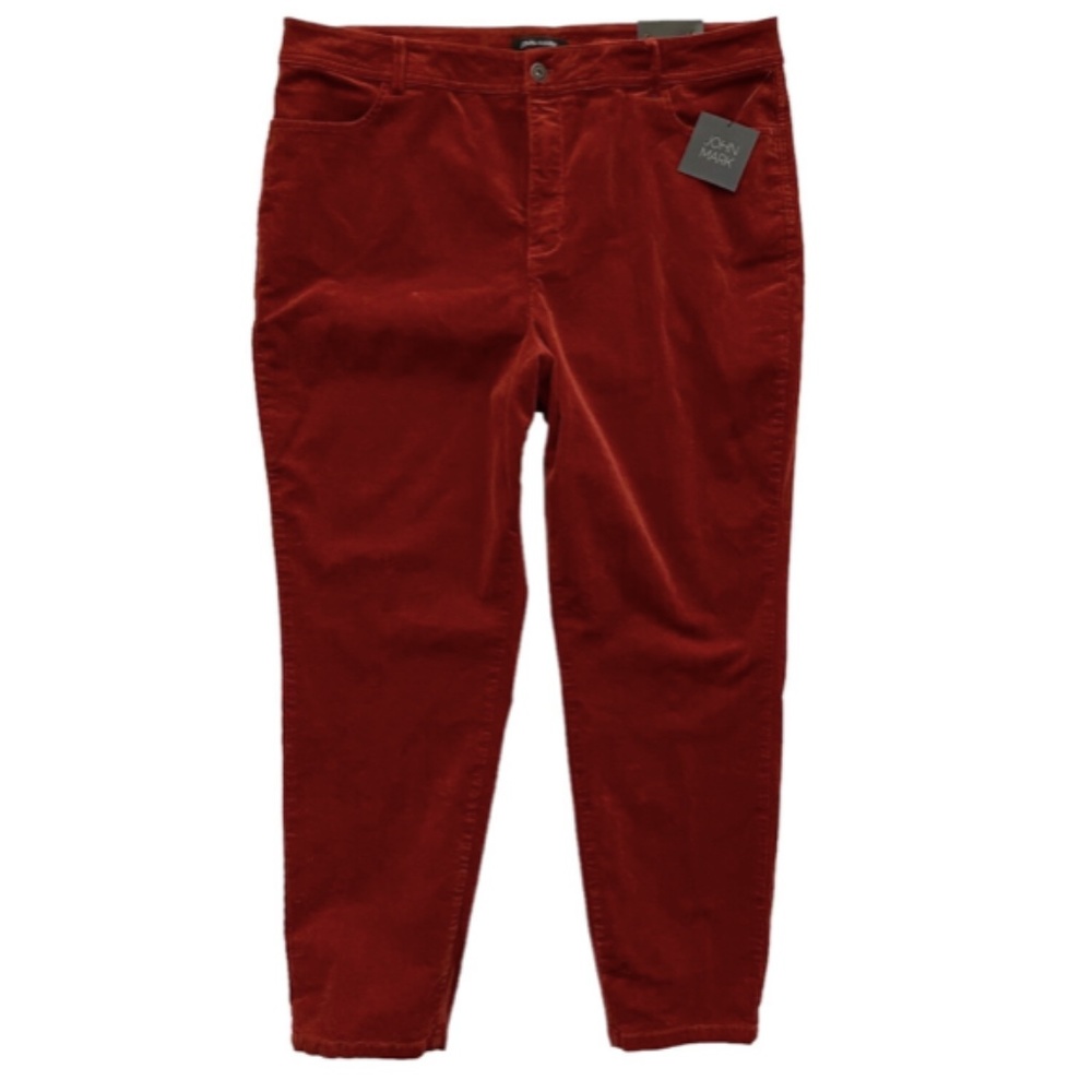 John Mark Nwt Plus Size Baby Corduroy Spice Orange Skinny Jeans Pants 20W